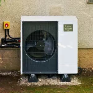 Heat pump installation as part of a heat pump system in Scotland