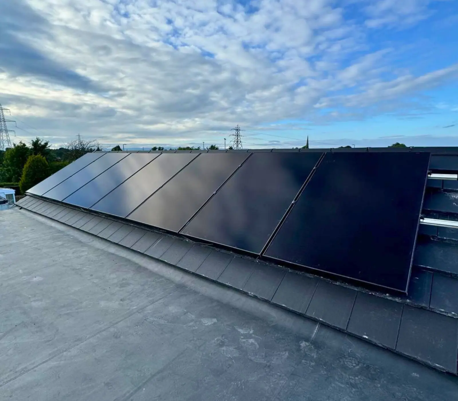 Solar PV installation on a home in Scotland